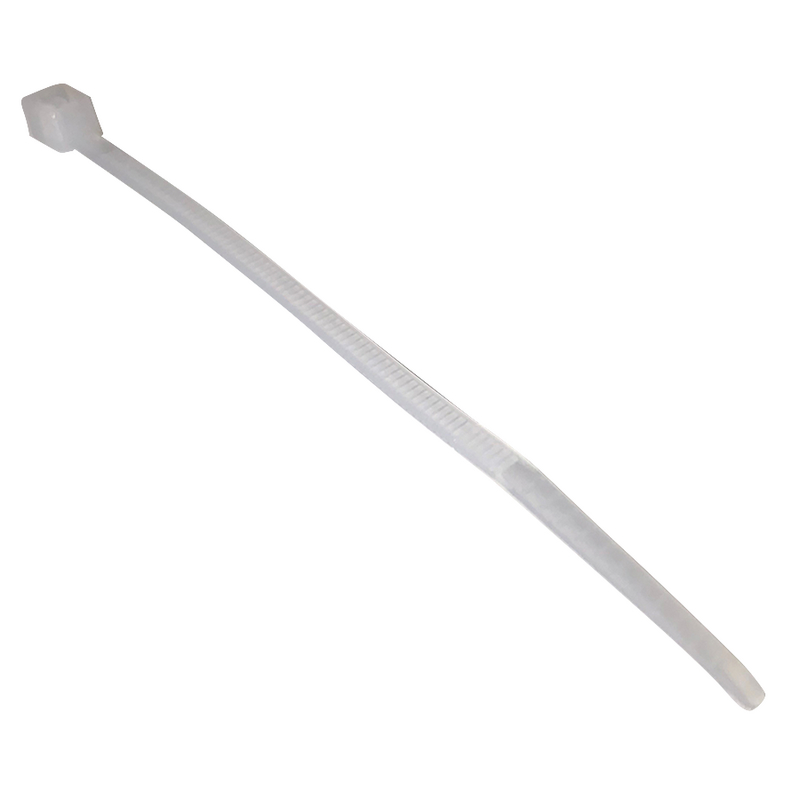 Essentra Cable Ties, Cable Ties, 370mm x 3.6 mm, Natural Nylon, Pk-100