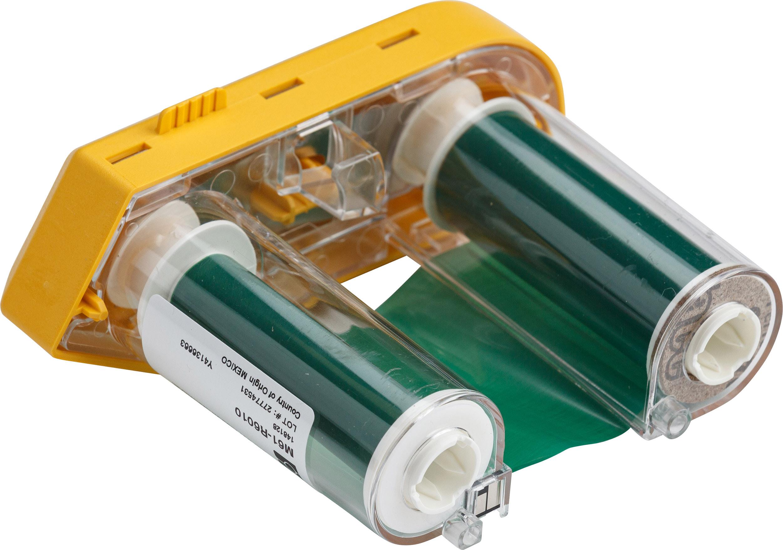 Brady M61-R10010-GN Green Label Printer Ribbon, 50mm Width