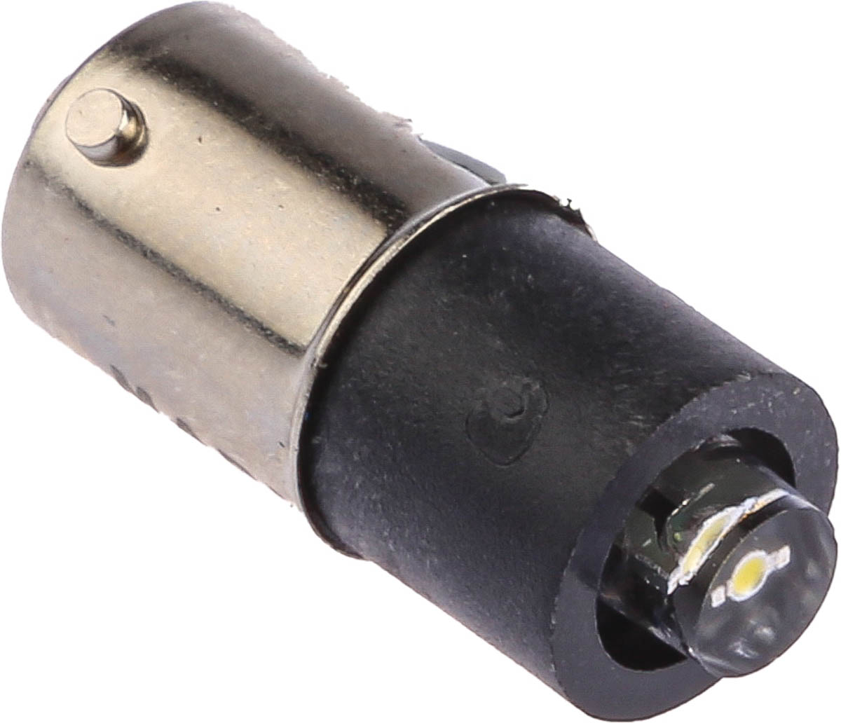 Marl White LED Reflector Bulb, 110V ac, BA9s Base, 4.8mm Diameter, 750mcd