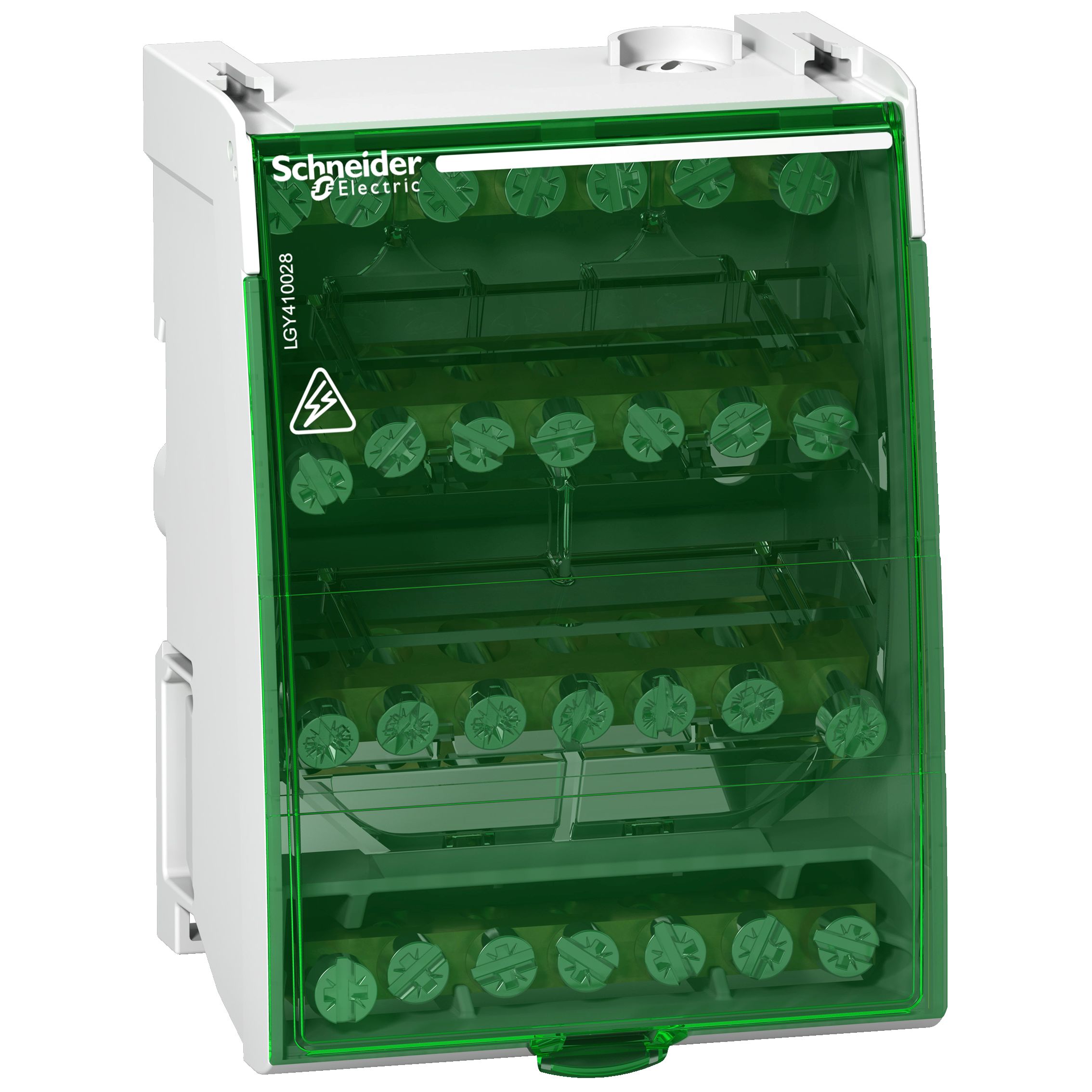 Schneider Electric Distribution Block, 28 Way, 100A, 230 V, White