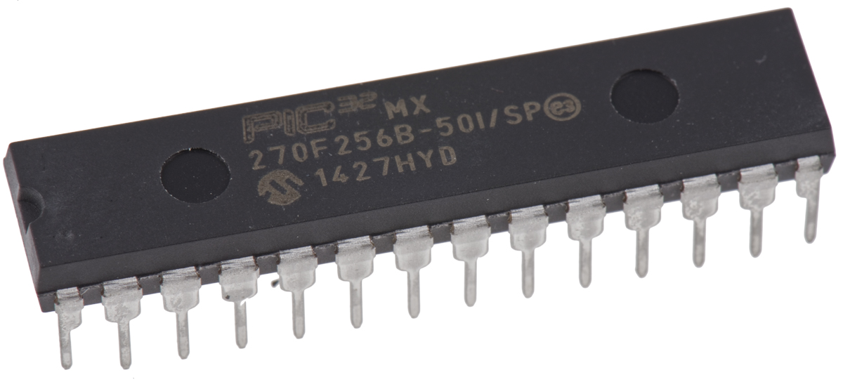 Microchip PIC32MX270F256B-50I/SP, 32 bit PIC, PIC32MX Microcontroller, 50 MHz, 256kB FLASH, 28-Pin PDIP