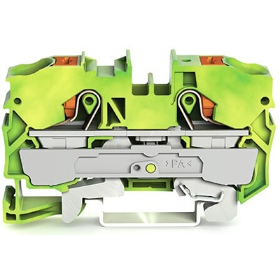 WAGO 2210-1207 TOPJOB S Series Green, Yellow, 10mm², 1-Level, Push In Termination, ATEX, CSA, IECEx