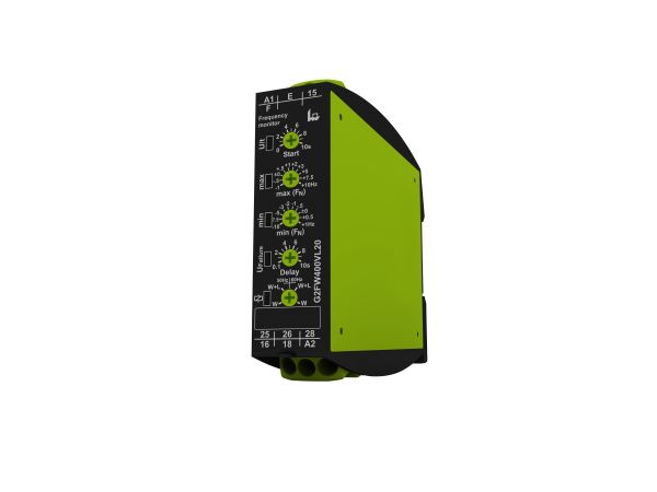 Frequency Monitoring Relay, 1, 3 Phase, DPDT, 110 → 400V ac, DIN Rail