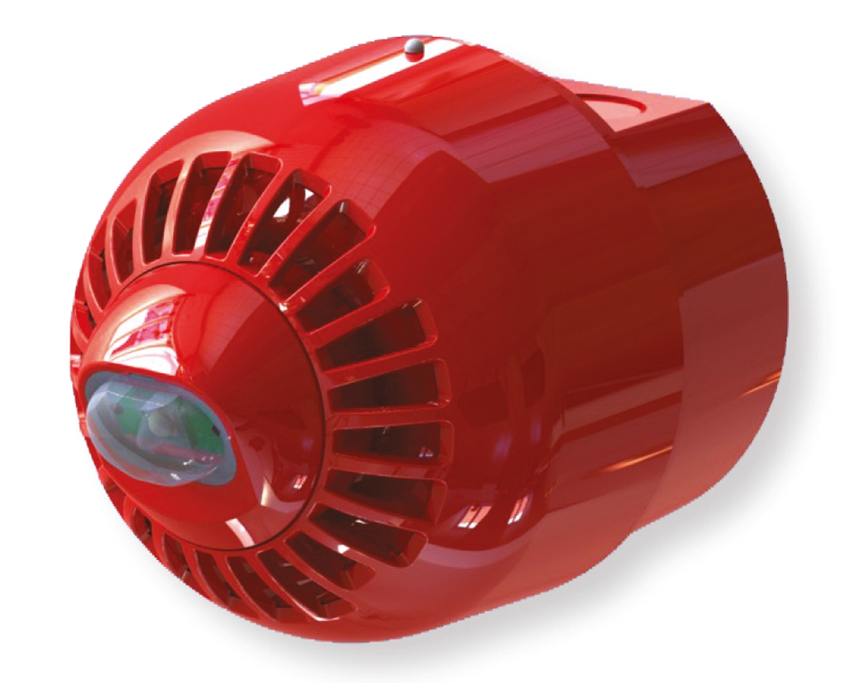 Klaxon Sonos Pulse Series Red Sounder Beacon, 17 → 60 V dc, Wall Mount, 97dB at 1 Metre