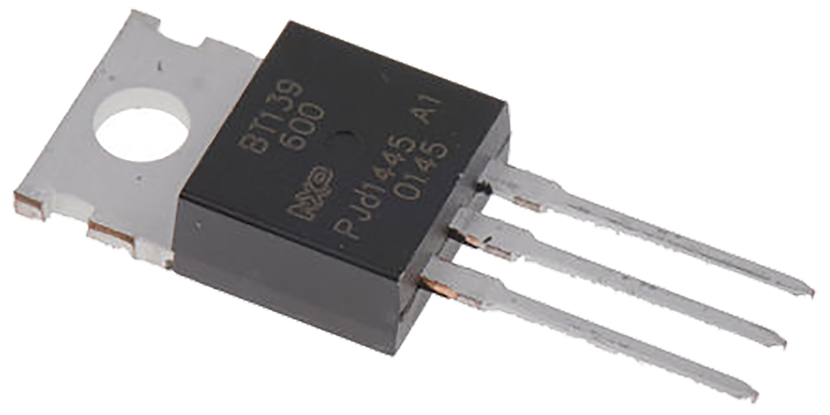 WeEn Semiconductors Co., Ltd Through Hole, 3-pin, TRIAC, 600V, Gate Trigger 1.5V 600V
