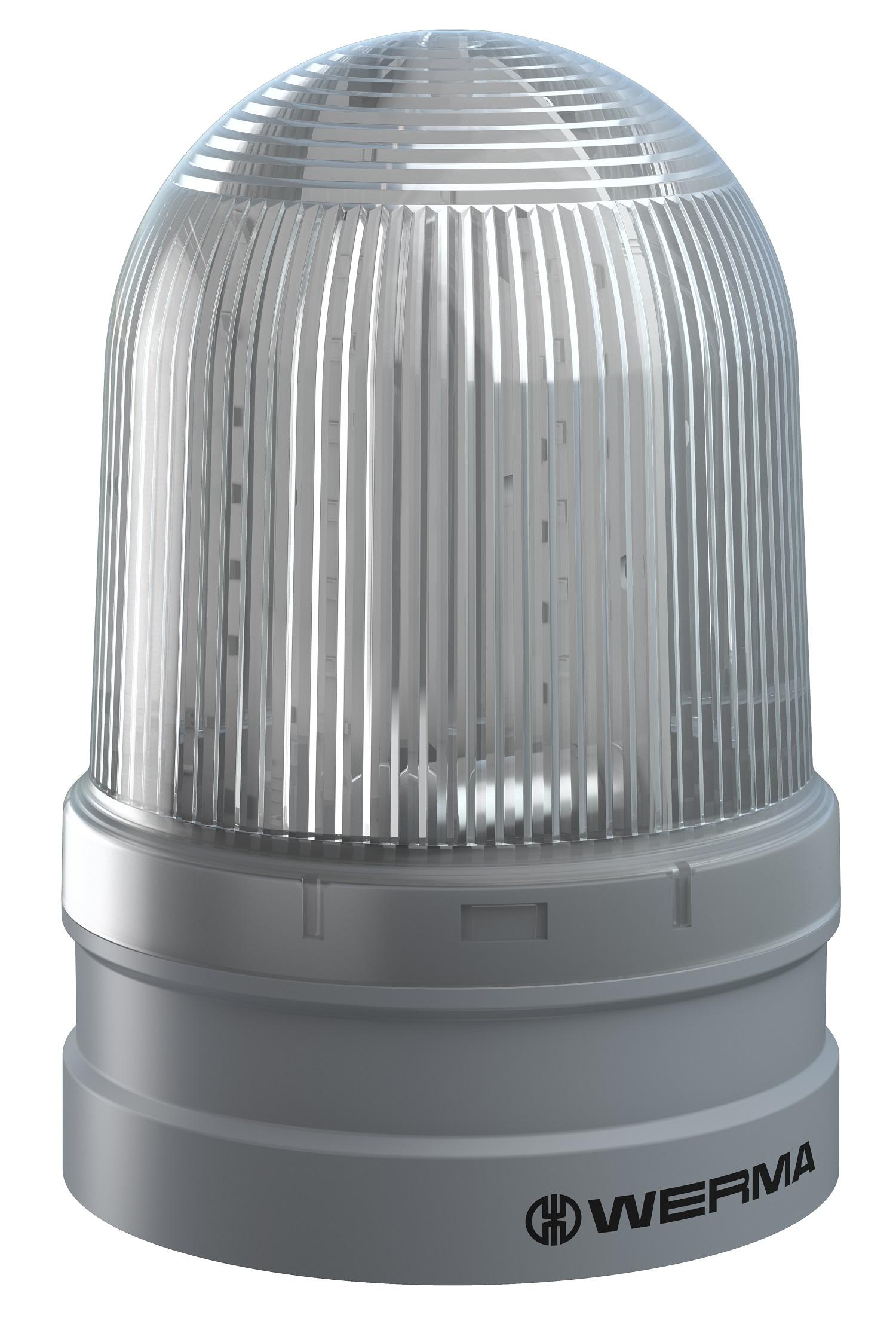 Werma 262 Series Clear Flashing Light Module, 12 → 24 V, Multiple, LED Bulb