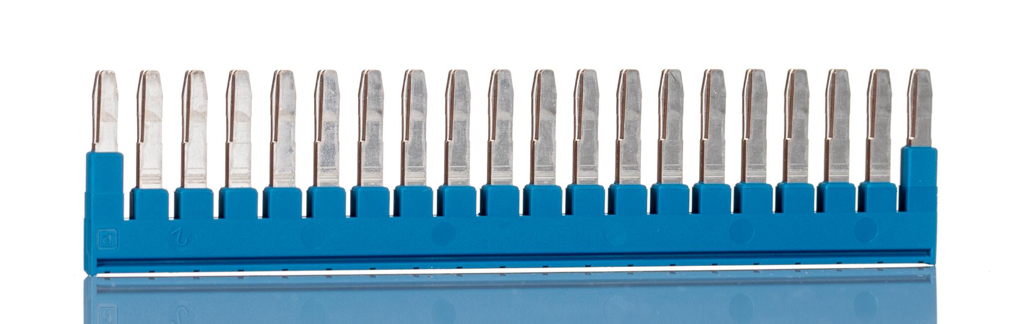 Phoenix Contact FBS 20-5 BU Series Jumper Bar for Use with Modular Terminal Block, 24A