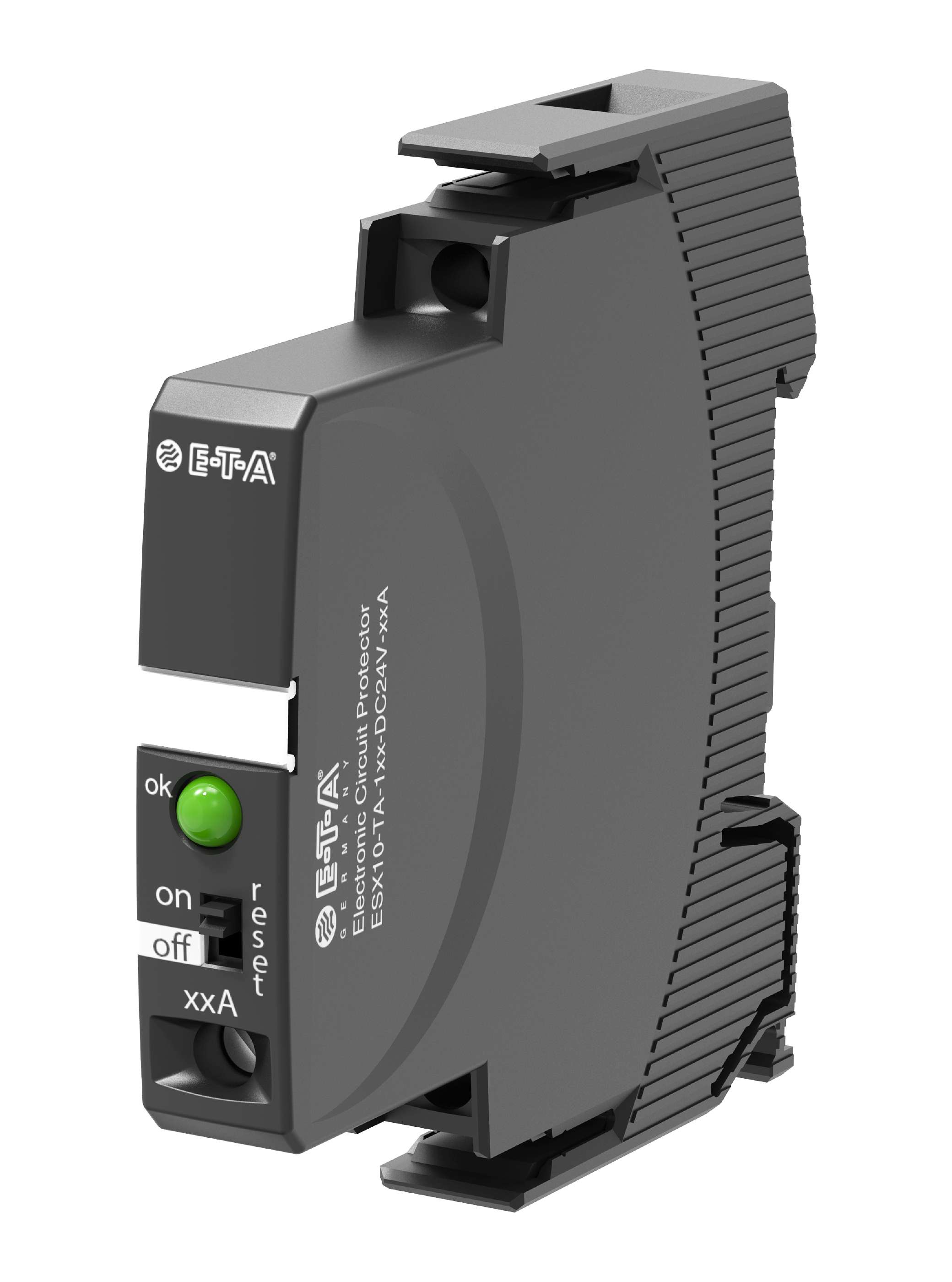 ETA ESX10 Electronic Circuit breaker 0.5A 24V ESX10-T, 1 channels , Plug-In Mounting