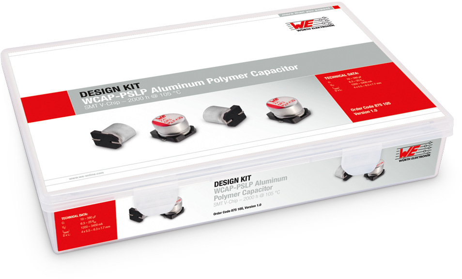 Wurth Elektronik, Surface Mount Aluminium Capacitor Kit 29 pieces