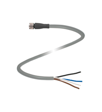 Pepperl + Fuchs Female 4 way M8 to Free End Sensor Actuator Cable, 5 m