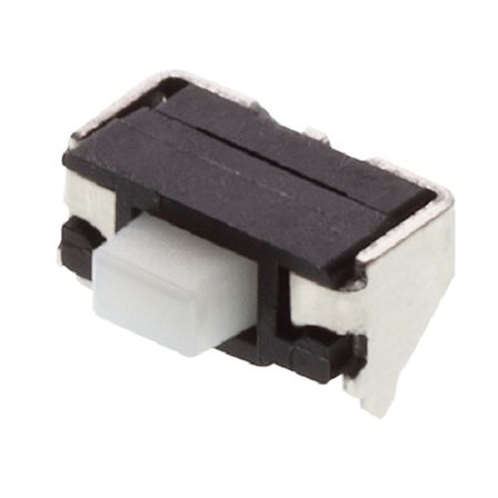 Panasonic Black, Grey Push Plate Tactile Switch, SPST 20 mA Surface Mount
