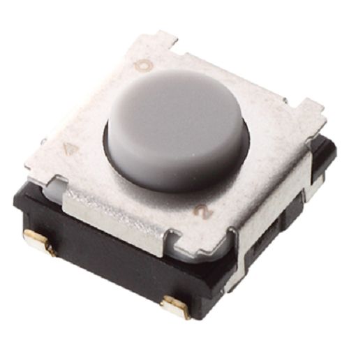Panasonic Black, Grey Push Plate Tactile Switch, SPST 20 mA Surface Mount