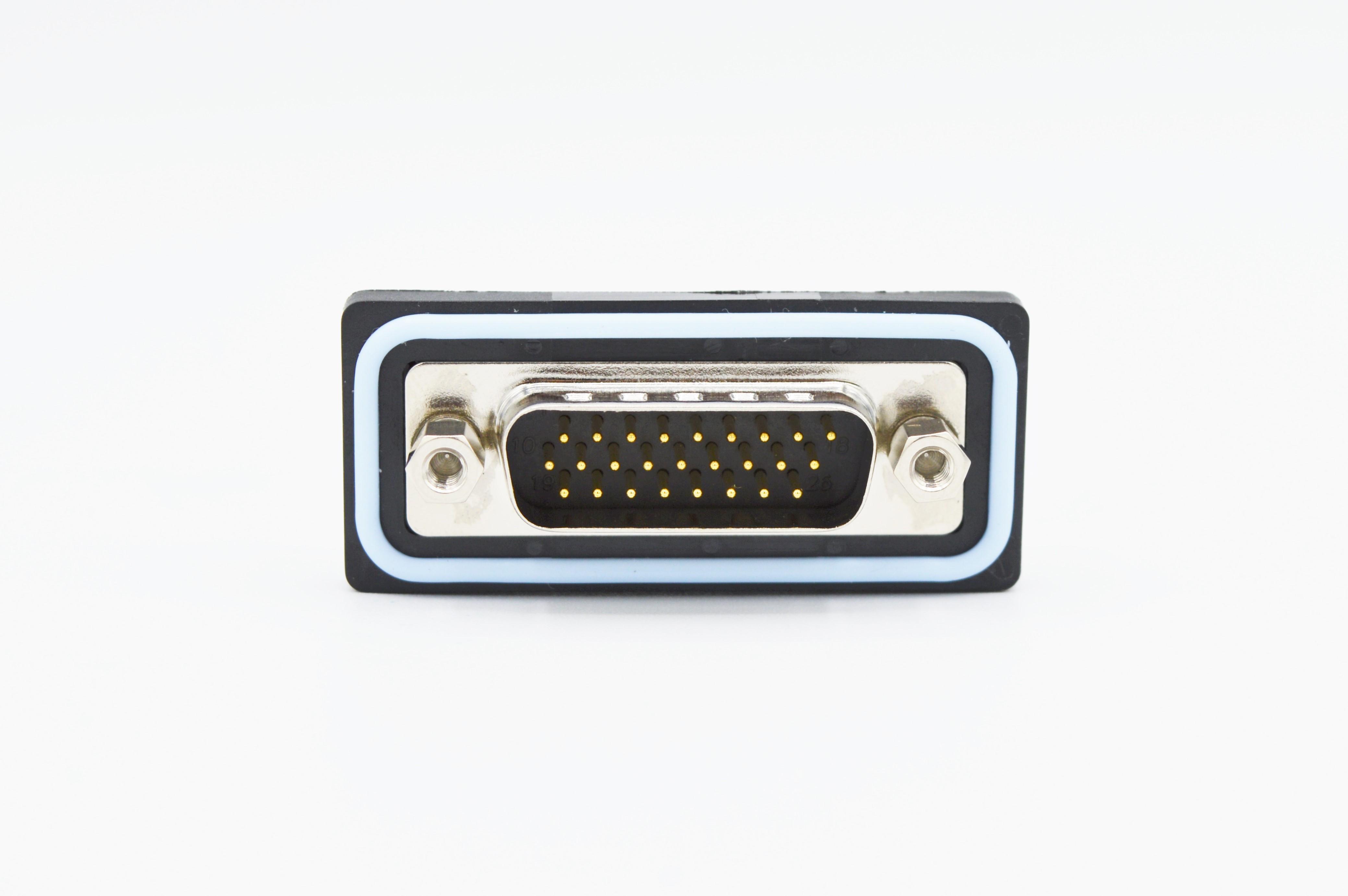 Norcomp HDF 26 Way Right Angle Solder D-sub Connector Plug, 2.29mm Pitch, with 4-40 Screw Locks