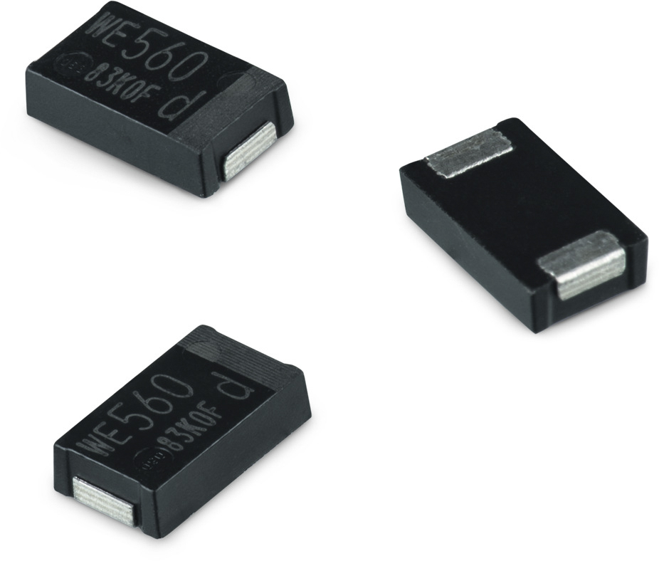 Wurth Elektronik 330μF Surface Mount Polymer Capacitor, 2.5V dc