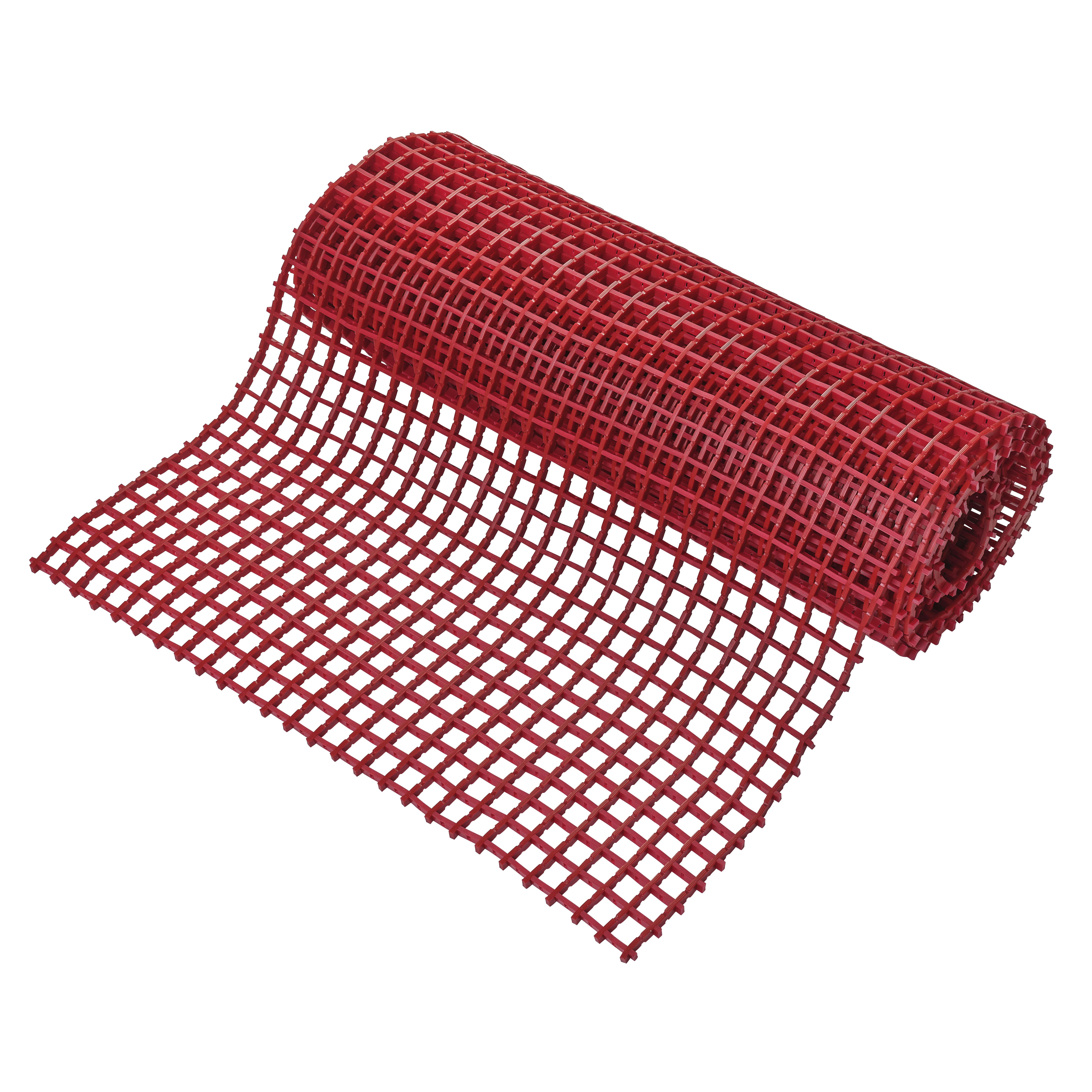 Coba Europe Red Anti-Slip PVC Mat, Cross Ribbed Finish 5m x 0.6m x 12mm