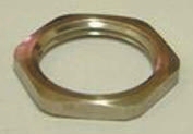 PMA Nickel Nickel Plated Brass Cable Gland Locknut, M40 Thread