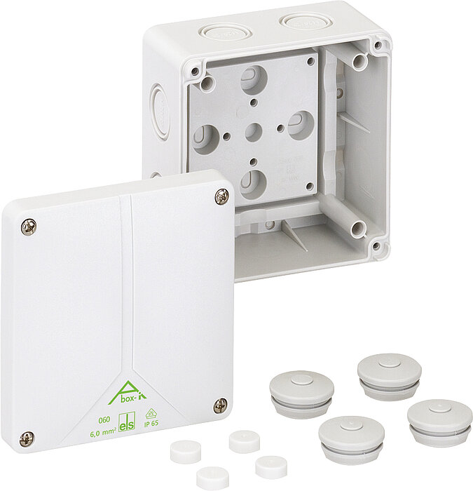 Spelsberg Abox-i 060 Series Grey Polycarbonate Junction Box, IP65, 0 Terminals, 110 x 110 x 67mm
