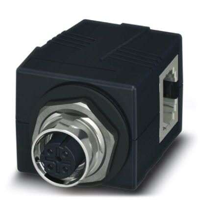 Phoenix Contact CUC Series Socket Ethernet Connector, Rear Mount Angled 4 Port