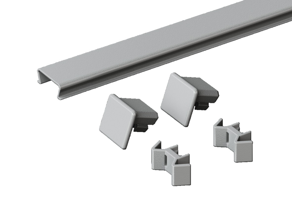 Rittal TS Series RAL 7035 Plastic Baying Cover, 400mm L for Use with TS, TS IT, VX, VX IT