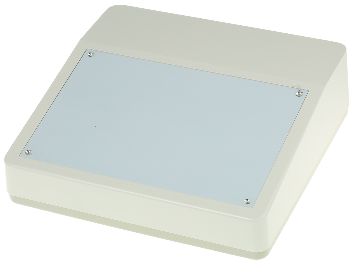 OKW DeskCase 190 Series Grey, White ABS Desktop Enclosure, 228 x 216 x 76mm