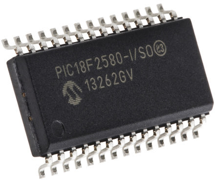 Microchip PIC18F2580-I/SO, 8 bit PIC, PIC18F2580 Microcontroller, 40 MHz, 32kB FLASH, 28-Pin SOIC