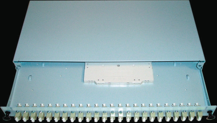 RS PRO 24 Port LC Multimode Duplex Fibre Optic Patch Panel With 24 Ports Populated, 1U