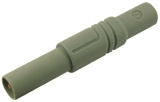 Hirschmann Test & Measurement Grey Male Banana Plug, 4 mm Connector, Screw Termination, 24A, 1000V ac/dc, Nickel Plating