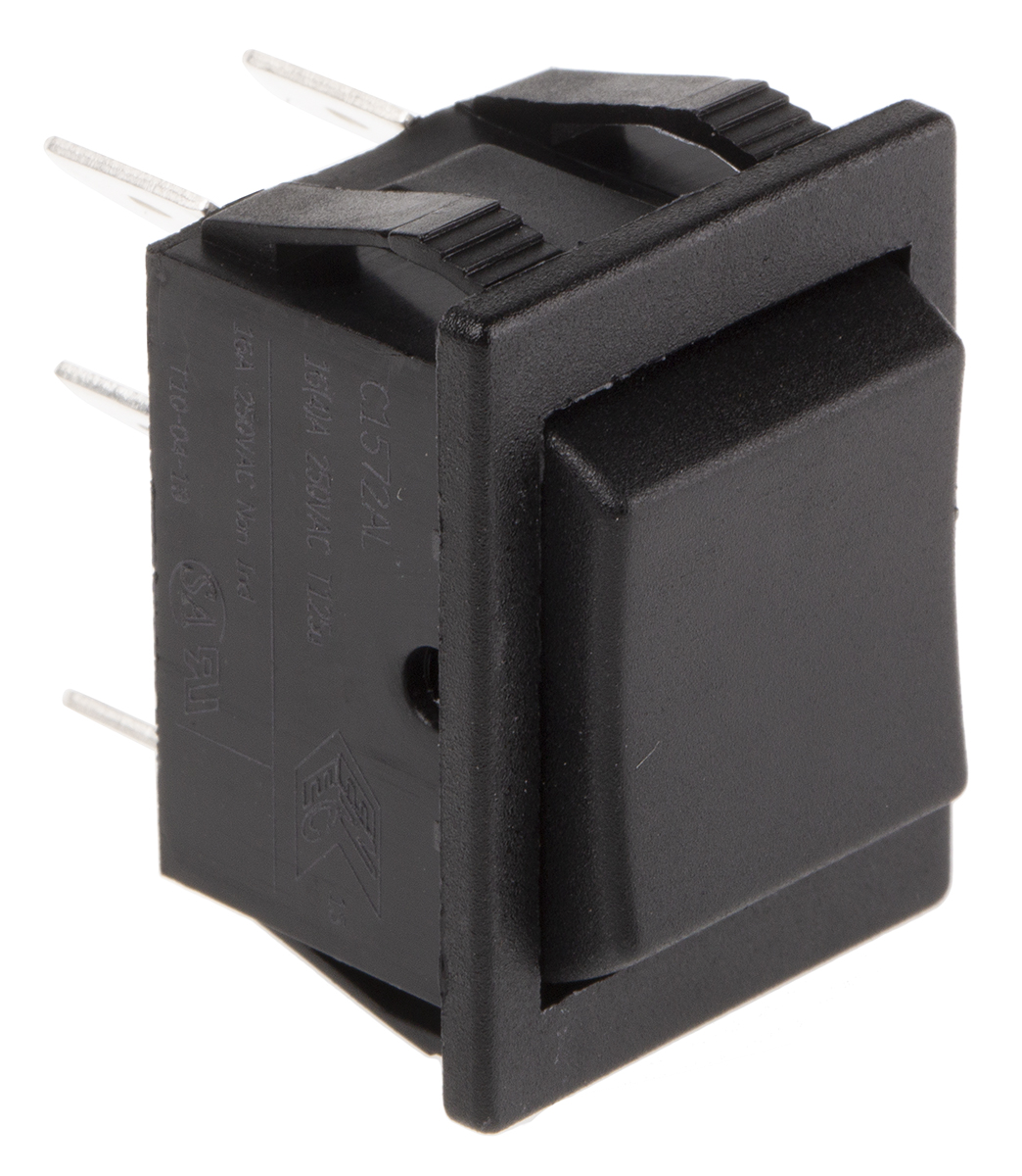 Arcolectric (Bulgin) Ltd DPDT, (On)-Off-(On) Rocker Switch Panel Mount