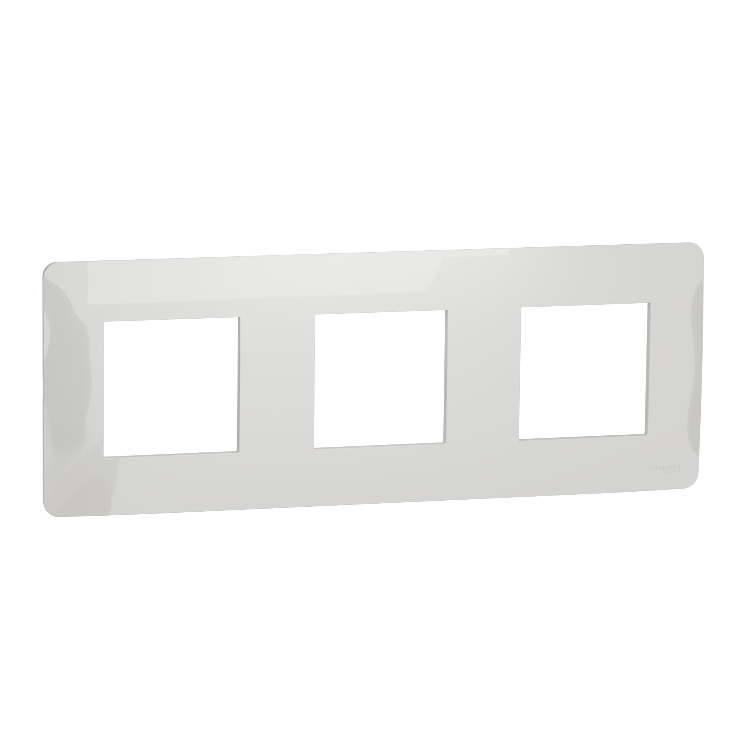 Schneider Electric White 3 Gang Thermoplastic Cover Plate