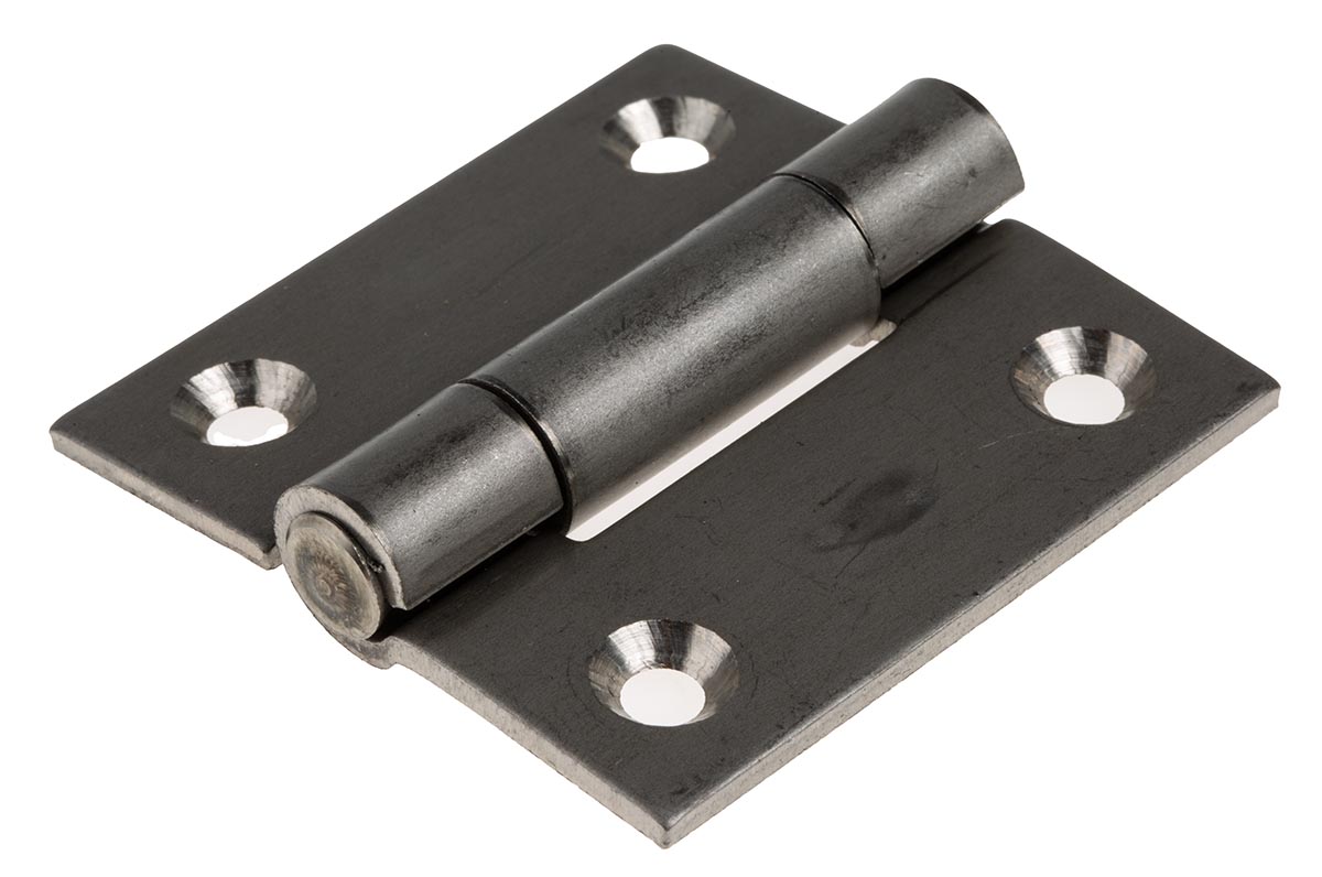 Pinet Stainless Steel Butt Hinge, Screw Fixing, 50mm x 50mm x 2mm