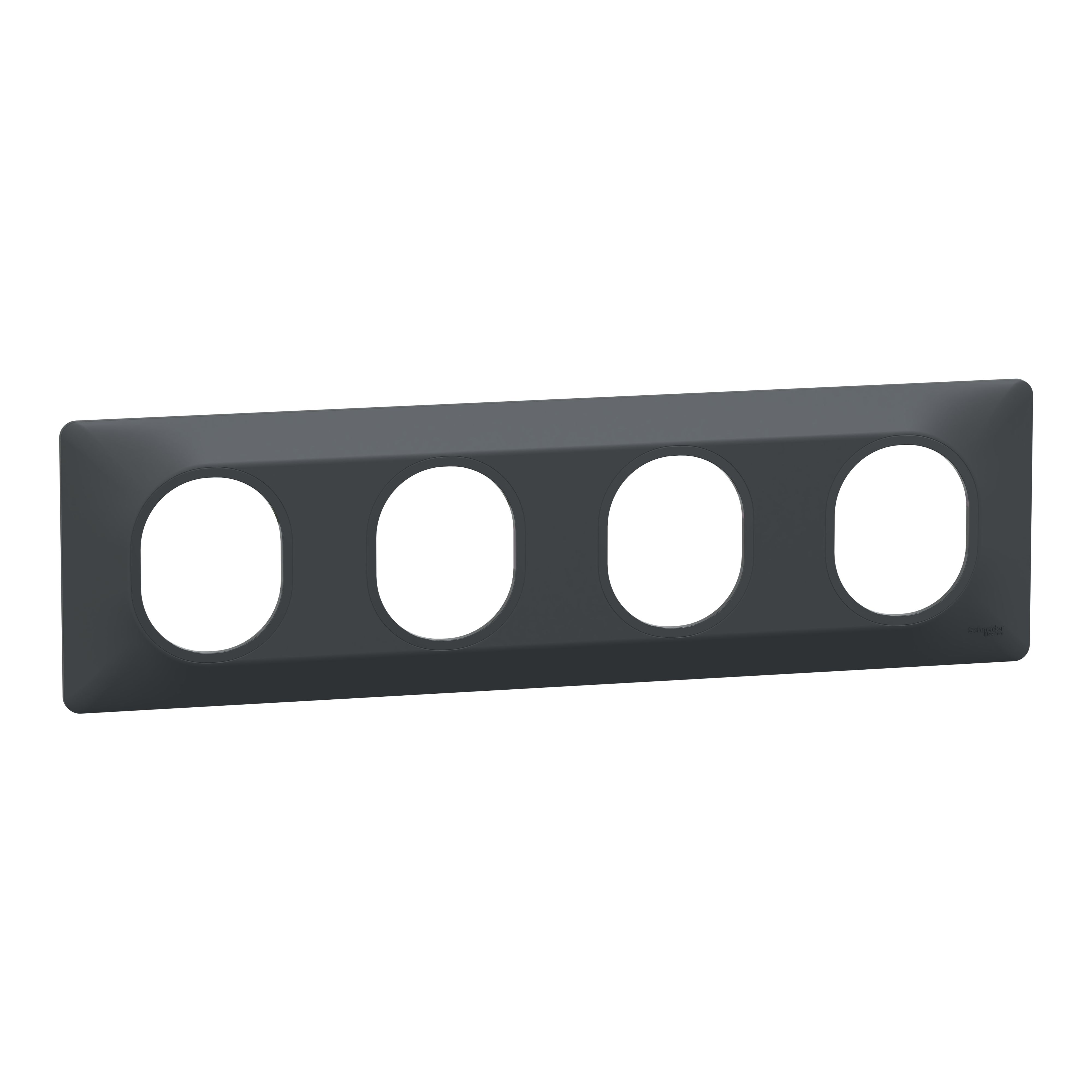Schneider Electric Anthracite, 4 Gang, Ovalis C Series