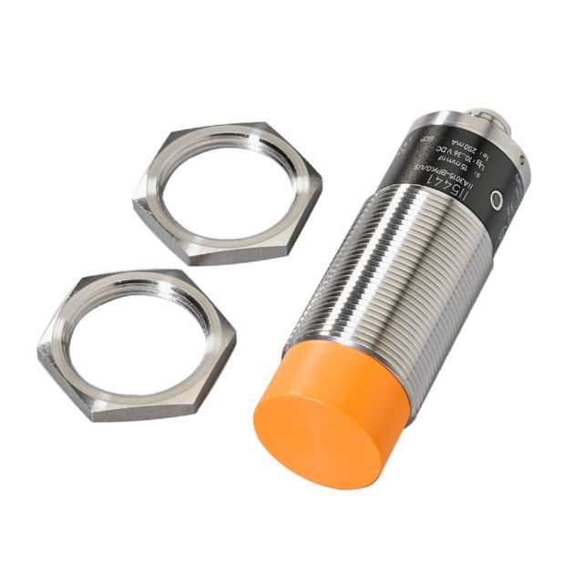 ifm electronic Inductive Threaded Barrel Proximity Sensor, M30, 15 mm Detection, PNP NO, 10 → 36 V dc