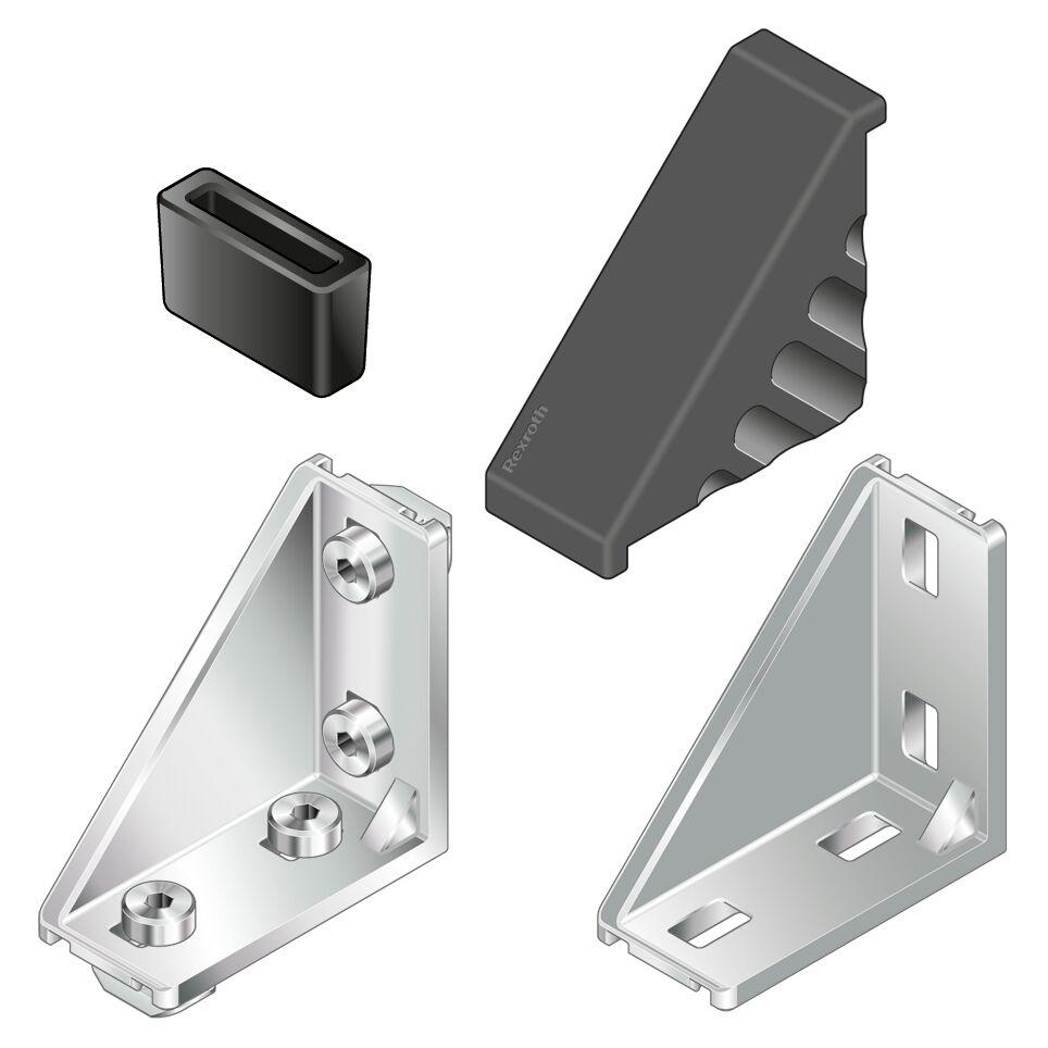 Bosch Rexroth Angle Bracket, Connecting Component, Strut Profile 20 x 40 mm, Groove Size 6mm
