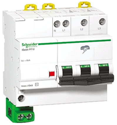 Schneider Electric Surge Protector, 20kA, DIN Rail Mount
