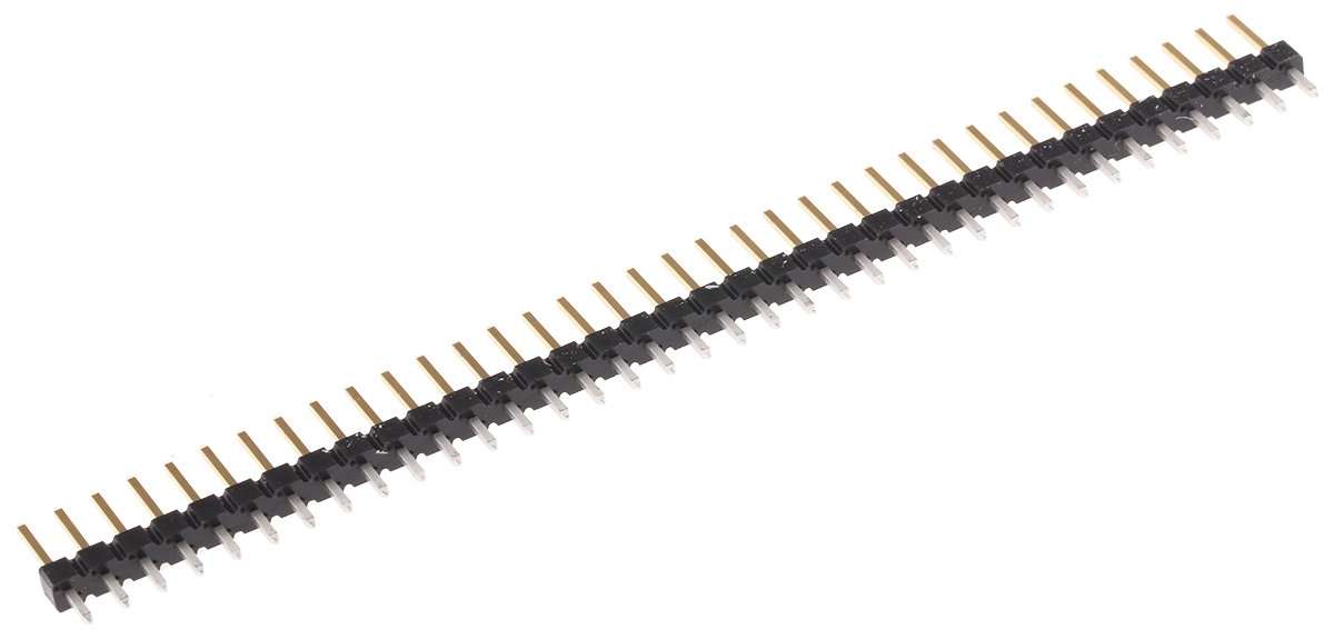 Amphenol Communications Solutions Bergstik Series Straight Through Hole Pin Header, 36 Contact(s), 2.54 mm Pitch, 1 Row,