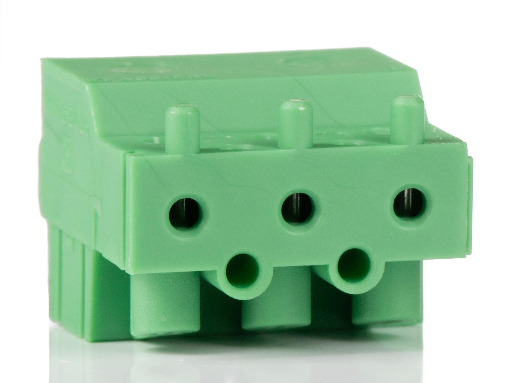 Phoenix Contact, 5mm Pitch, PT 1.5/ 3-PVH-5.0, 3 Way, , Pluggable Terminal Block, Plug, Cable Mount, Screw Termination,
