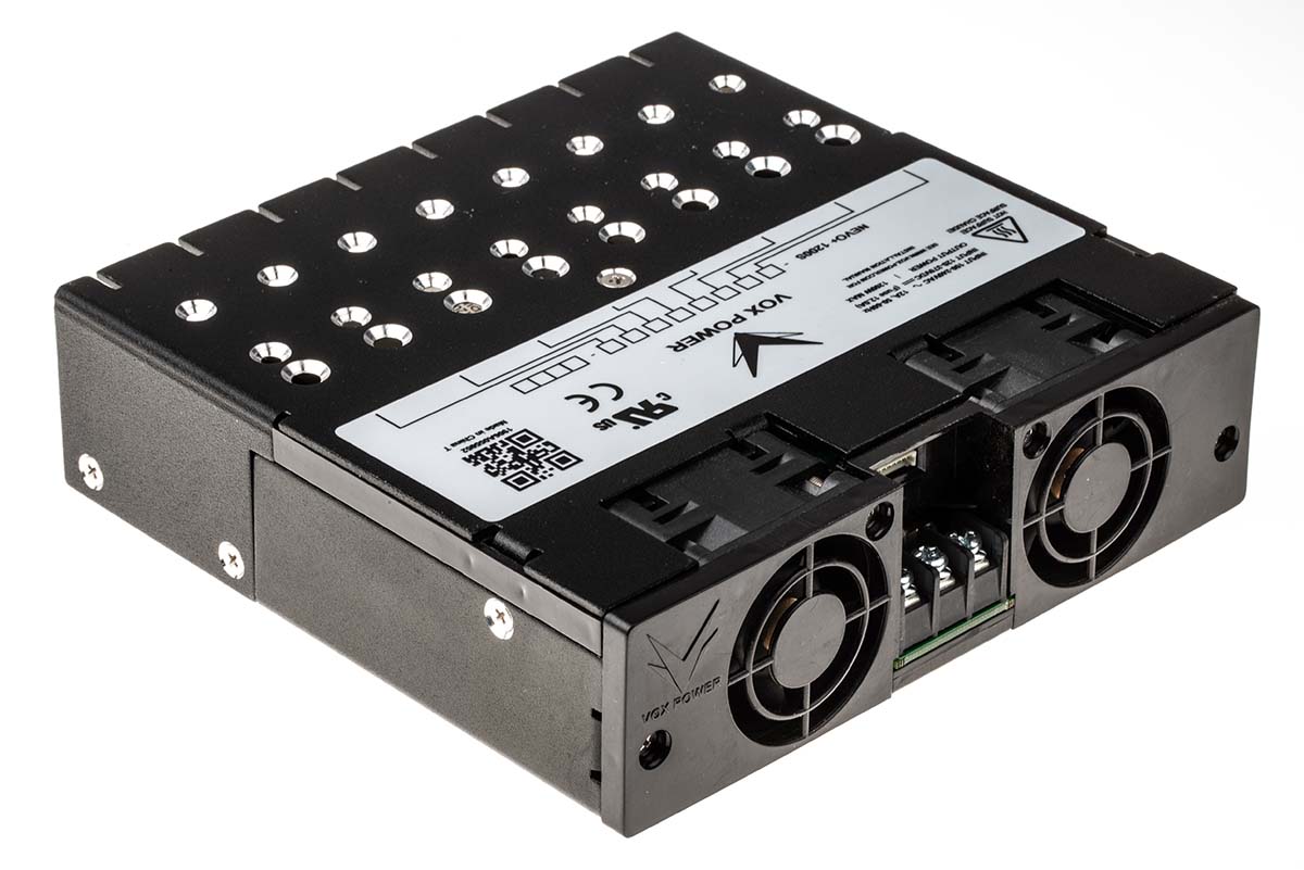 Vox Power Switching Power Supply, NEVO+1200S, 1.5 → 7.5V dc, 1A, 1200W, 8 Output, 120 → 370 V dc, 85