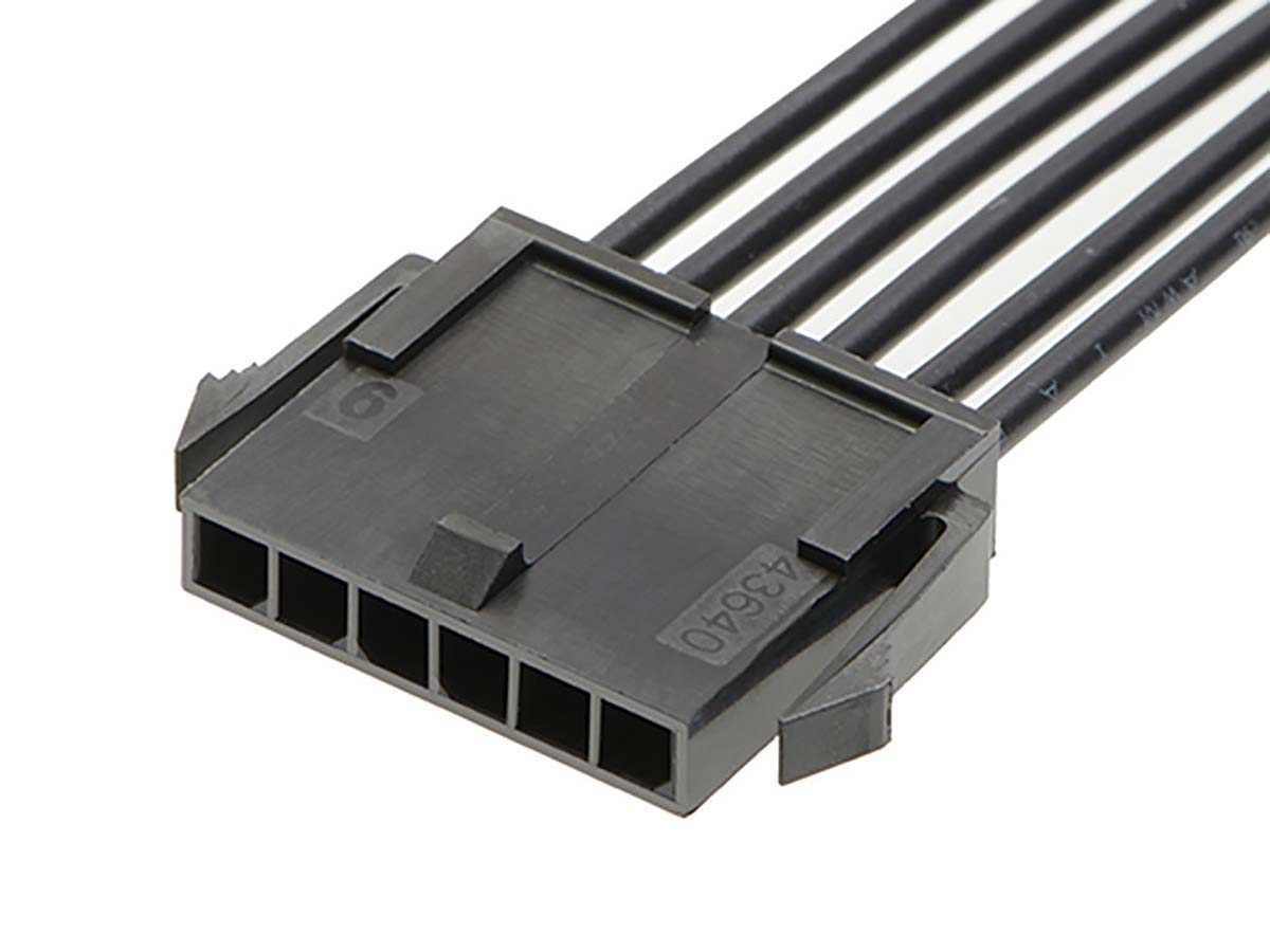 Molex 10 Way Male Micro-Fit 3.0 Unterminated Wire to Board Cable, 300mm