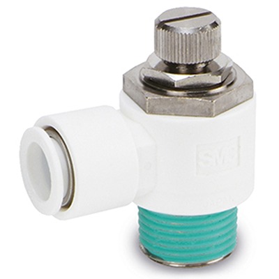 SMC AS2 Series Threaded Pneumatic Silencer & Exhaust Restrictor Function Fitting, R 1/8 Inlet Port, 8mm Tube Inlet