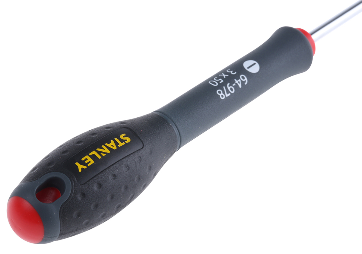 Stanley Slotted  Screwdriver, 3 mm Tip, 50 mm Blade