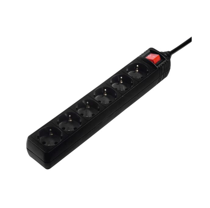 Hama 6 Gang Power Distribution Unit, 1.4m Cable, 16A, 250 V