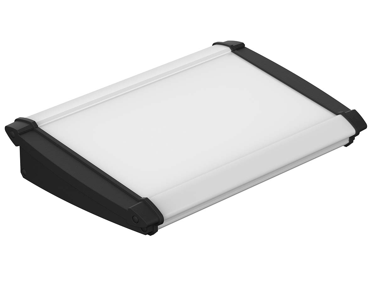 Bopla Alu-Topline Series Black Aluminium Desktop Enclosure, Sloped Front, 150 x 181.2 x 53.2mm