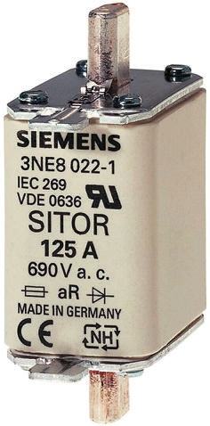 Siemens 63A Centred Tag Fuse, NH00, 690V ac