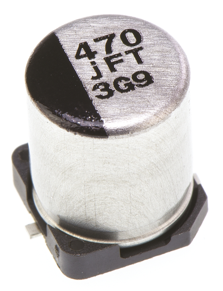 Panasonic 470μF Aluminium Electrolytic Capacitor 6.3V dc, Surface Mount - EEEFTJ471XAP