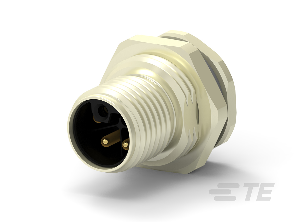 TE Connectivity Circular Connector, 3 Contacts, Rear, M12 Connector, Plug, Male, IP67, M12 Series