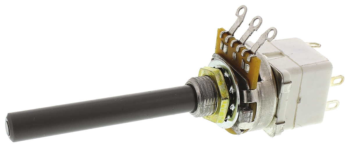 TE Connectivity 23 10kΩ Rotary Potentiometer 1-Gang Panel Mount, 1624213-2