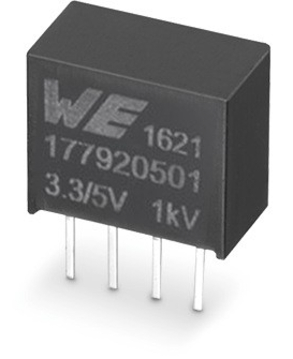 Wurth Elektronik 177920511, 1-Channel, Isolated, Un-Regulated DC-DC Converter, 0mA 4-Pin, SIP