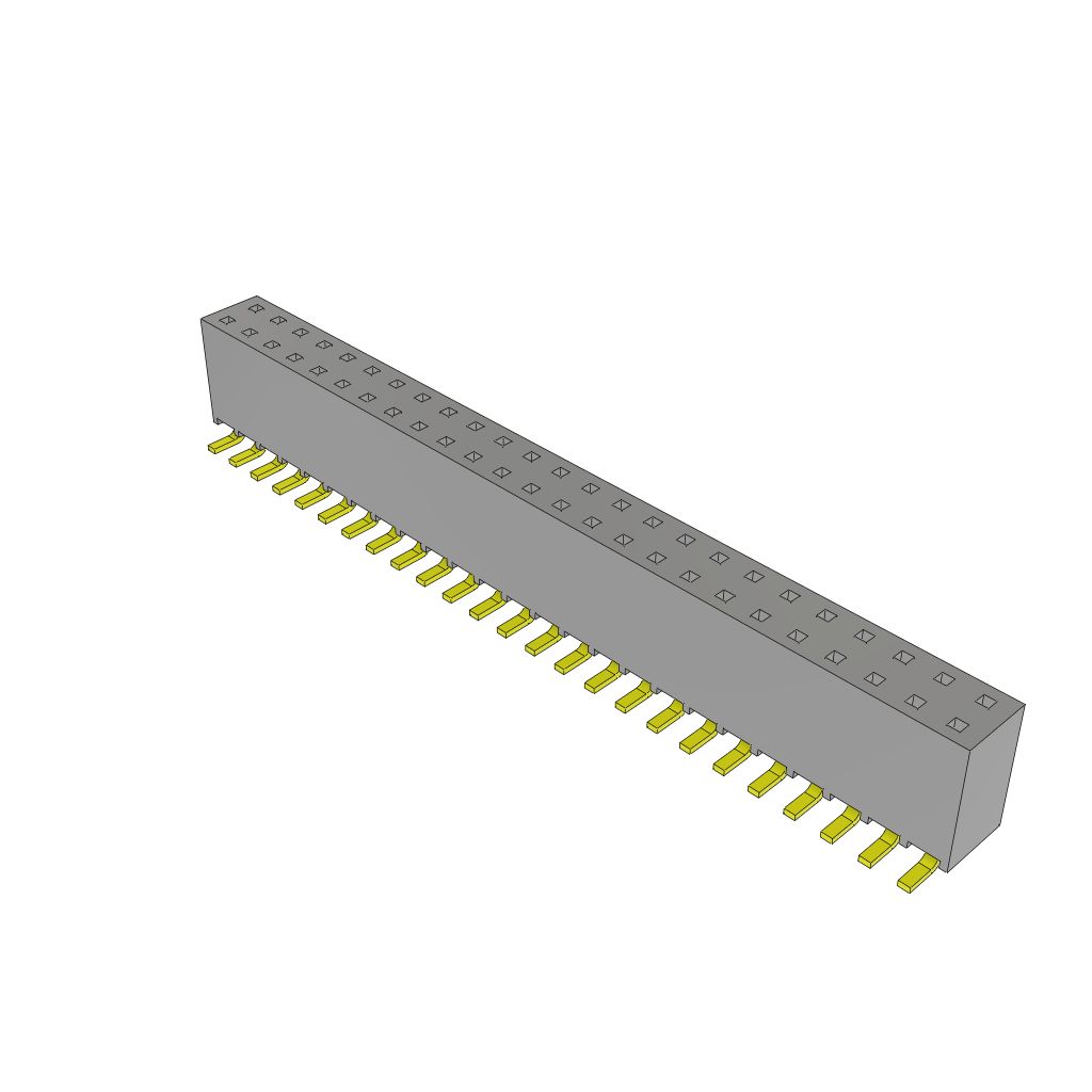 Samtec SSW Series Right Angle Surface Mount PCB Socket, 50-Contact, 2-Row, 2.54mm Pitch, Solder Termination