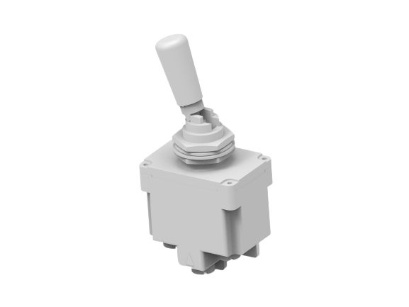 TE Connectivity Toggle Switch, Through Hole Mount, On-On, DPDT, Screw Terminal