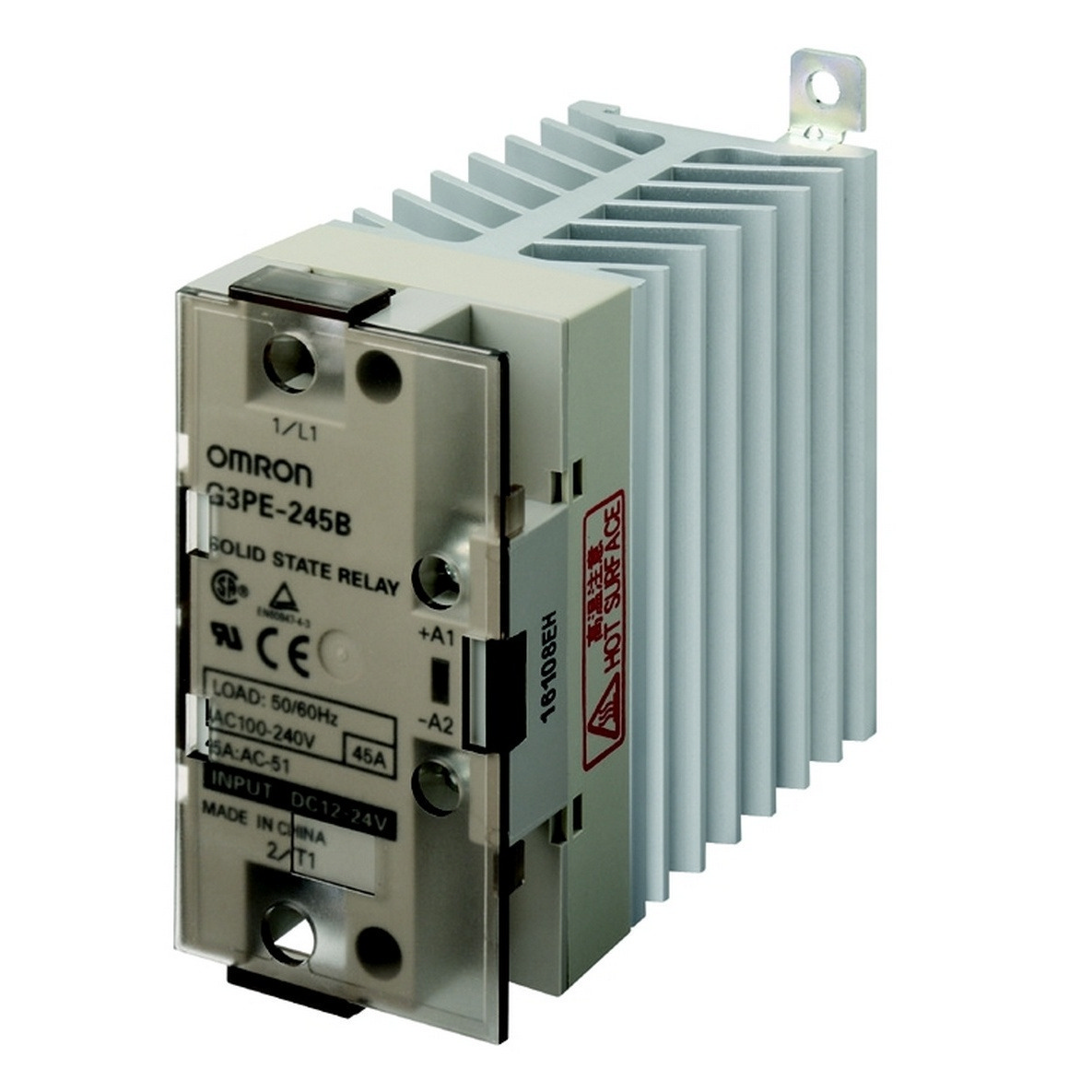 Omron G3PA Series Solid State Relay, 45 A Load, DIN Rail Mount, 528 V Load
